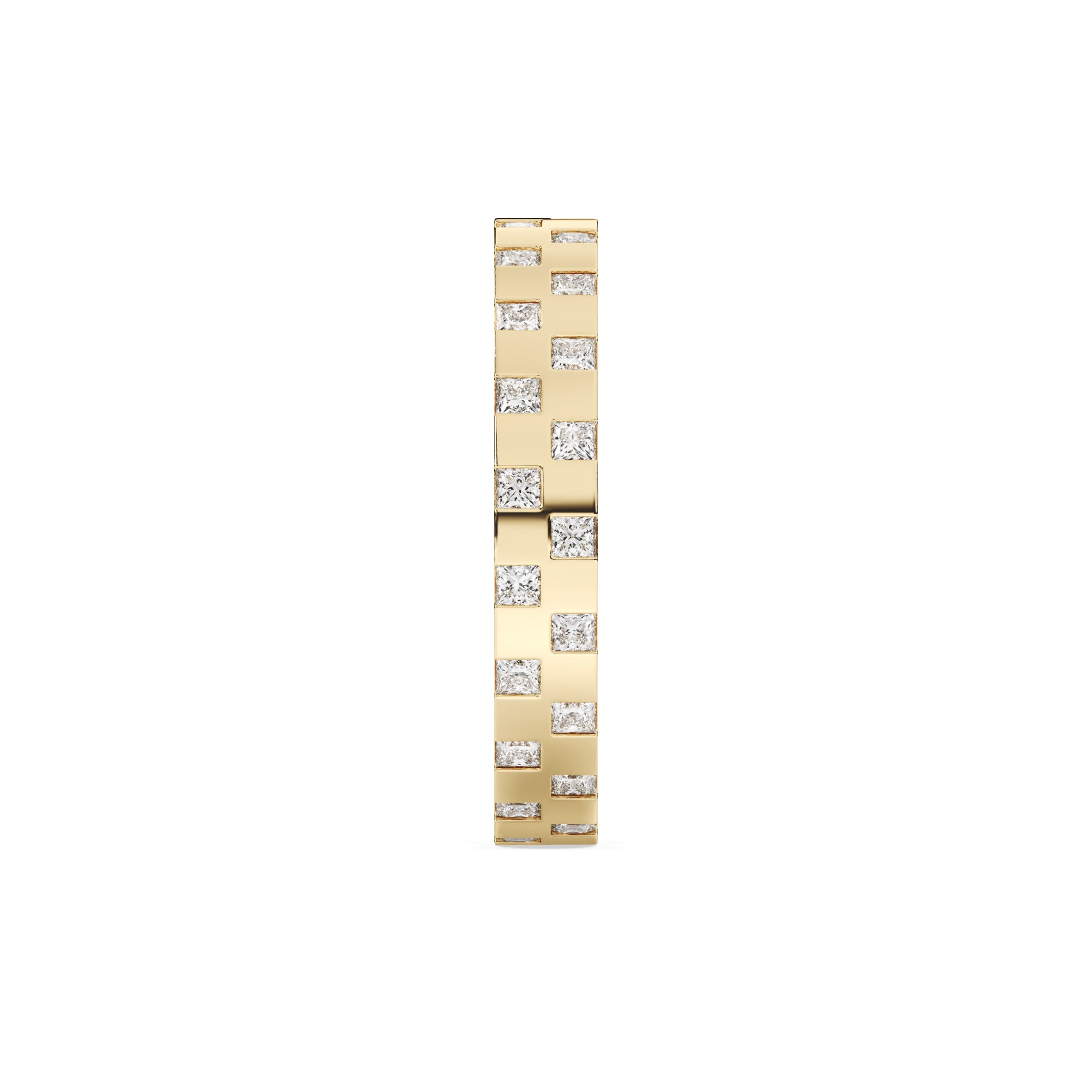 CHECKERED BAND - GOLD VERMEIL