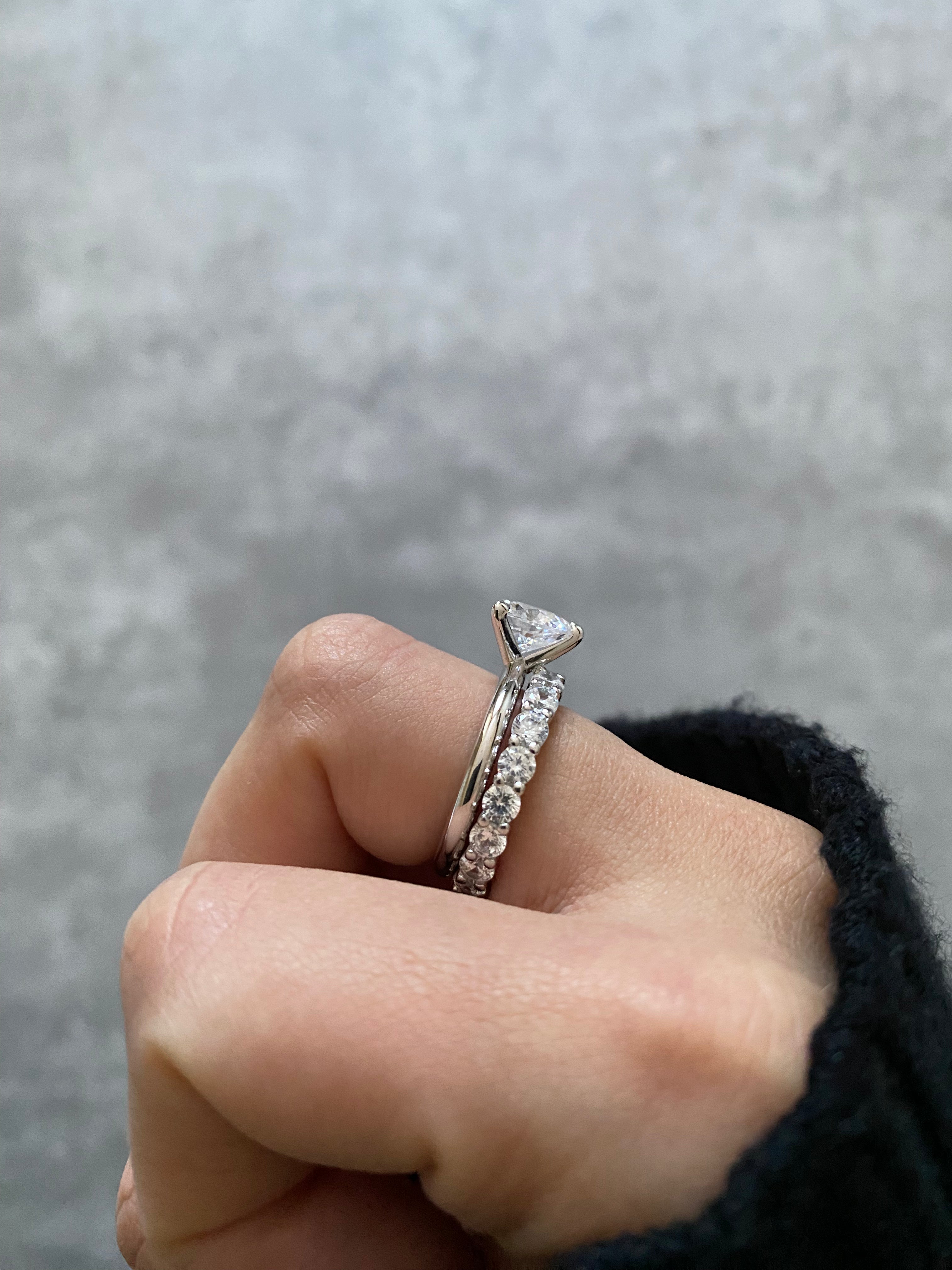 AMOS SILVER SOLITAIRE RING