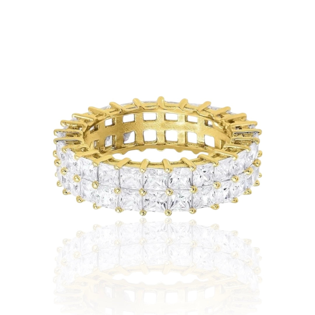 DOUBLE PAVE ETERNITY - GOLD