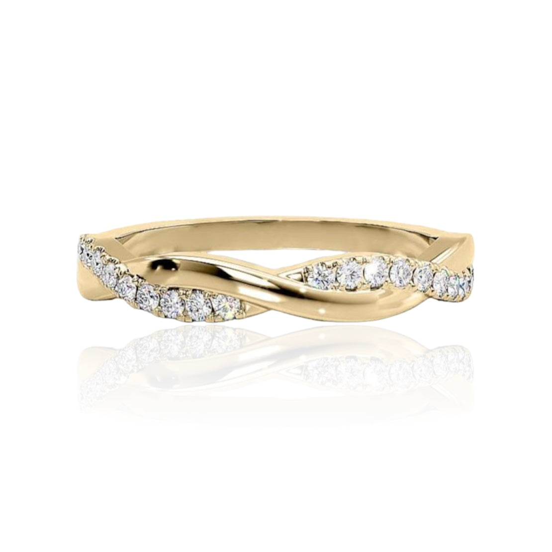 VINE TWIST BAND - GOLD