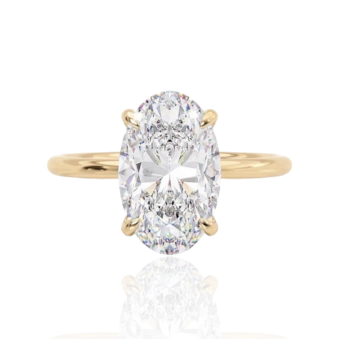 MIA RING - GOLD SOLITAIRE