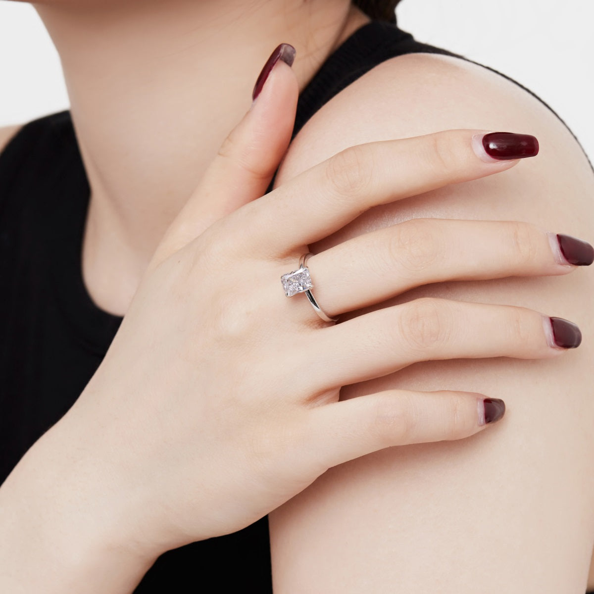 MONTE CARLO RING - SILVER SOLITAIRE