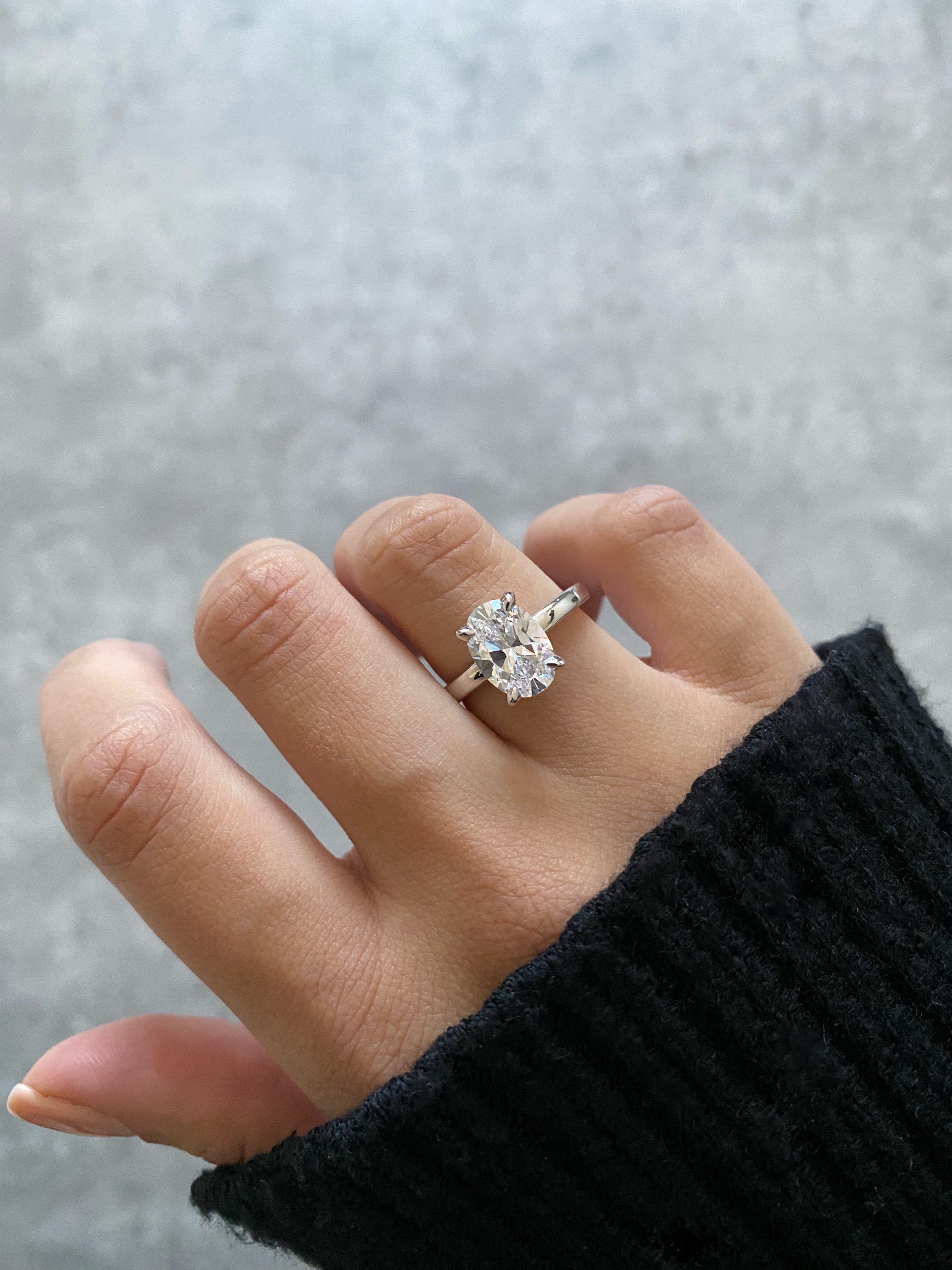 SERENA SILVER SOLITAIRE RING