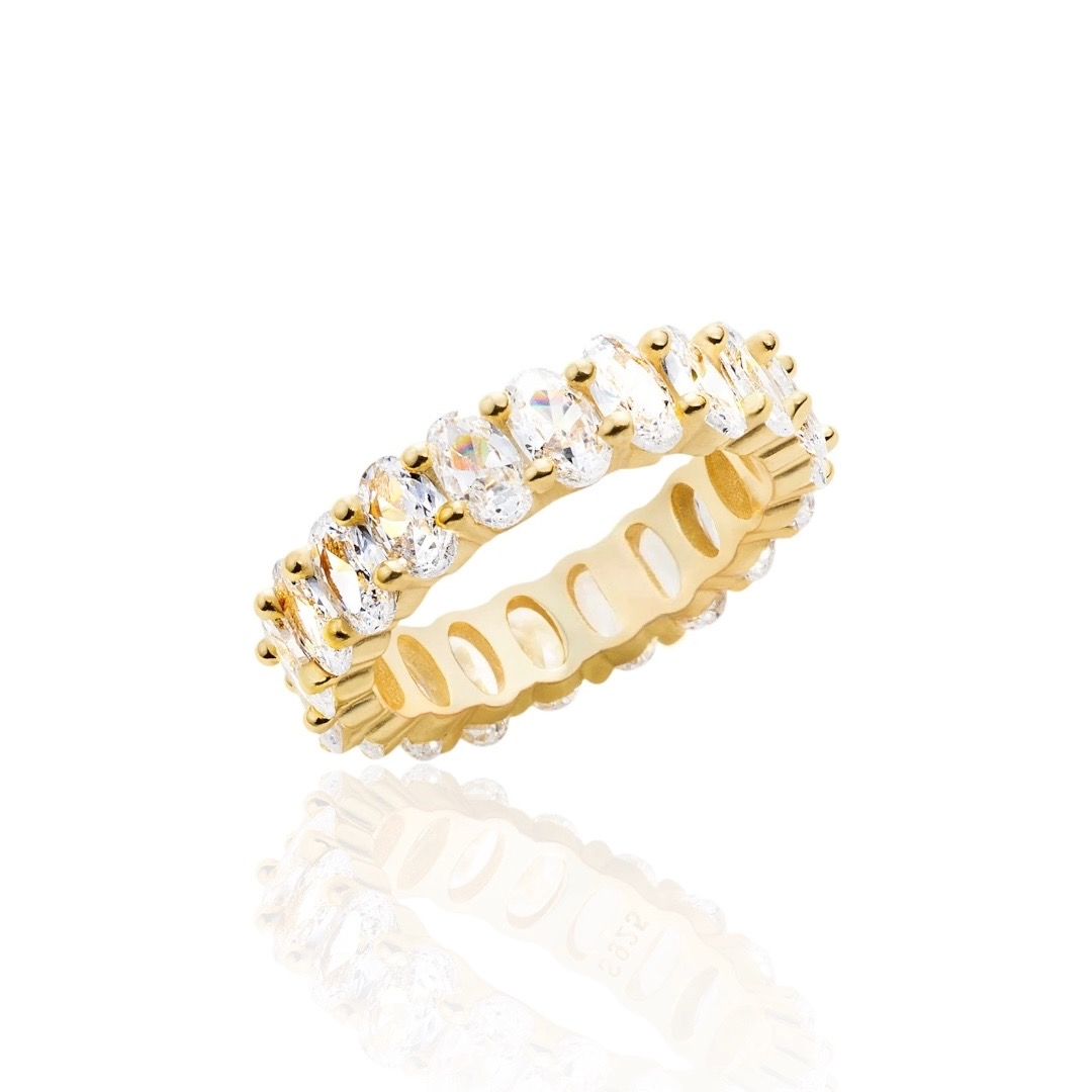 OVAL ETERNITY RING - GOLD