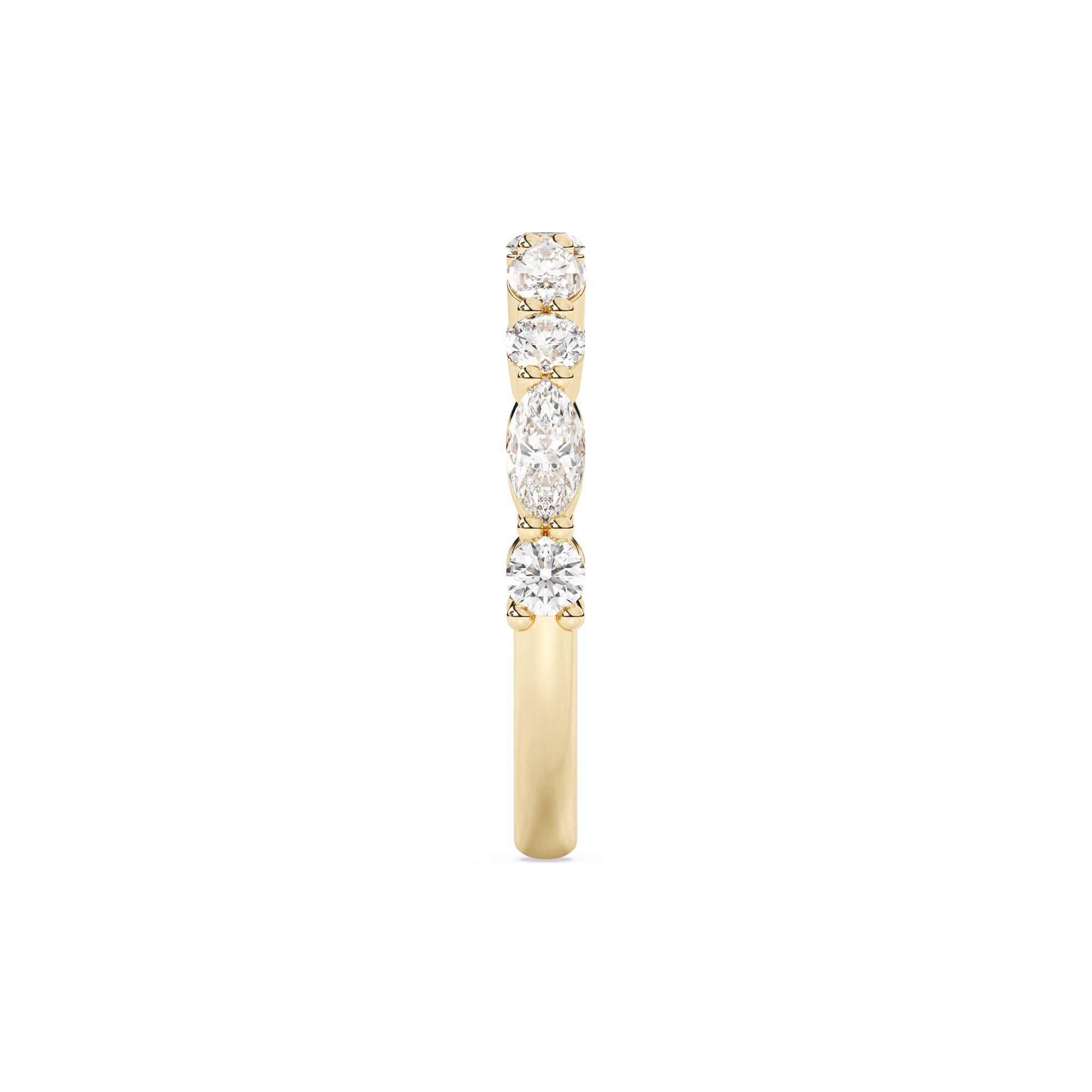 MARQUISE GOLD HALF ETERNITY BAND