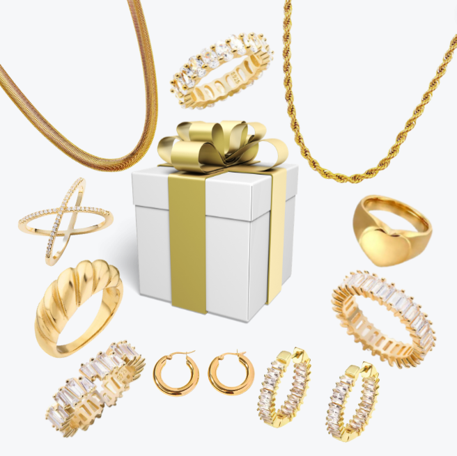 5 PIECE GOLD JEWELLERY BUNDLE