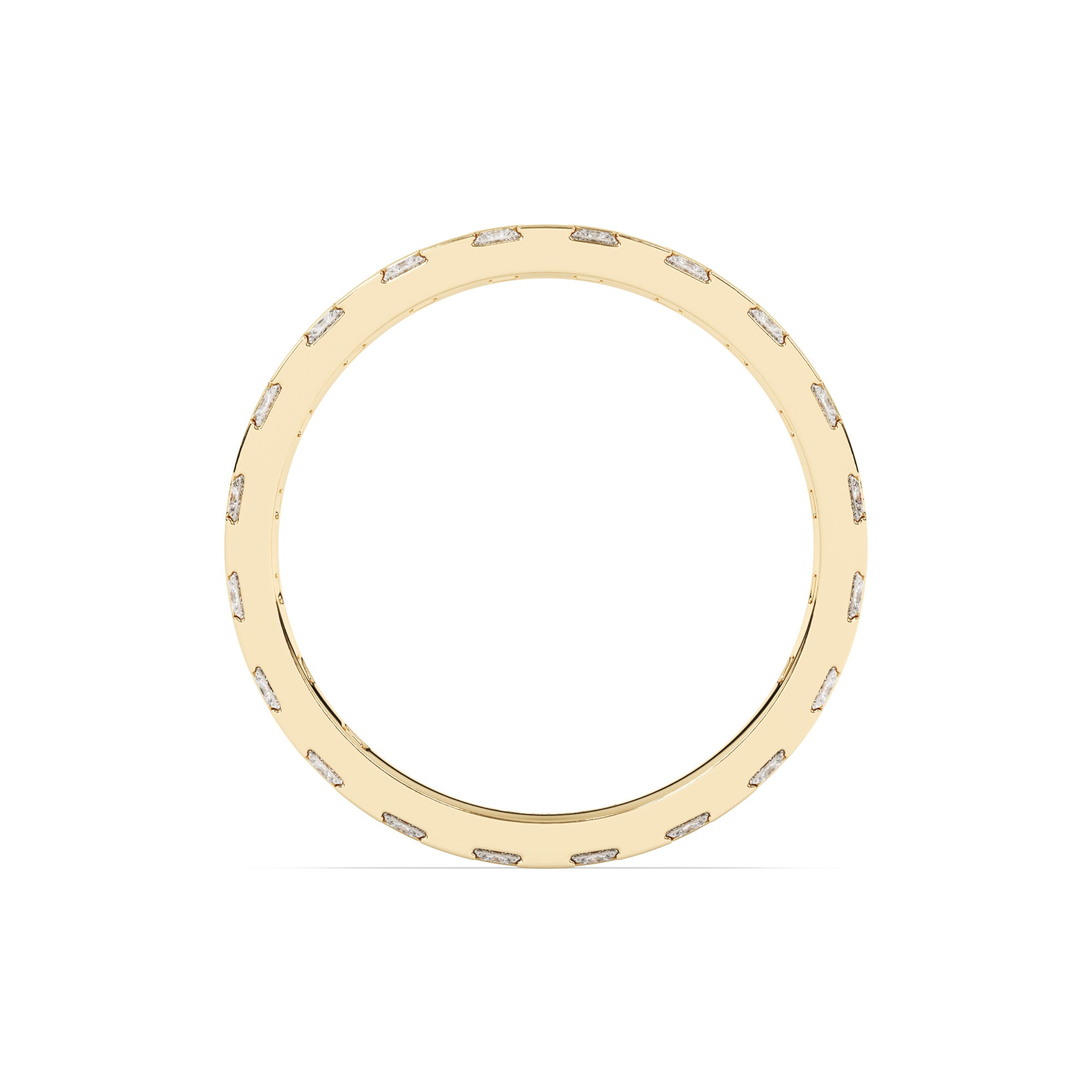 CHECKERED BAND - GOLD VERMEIL