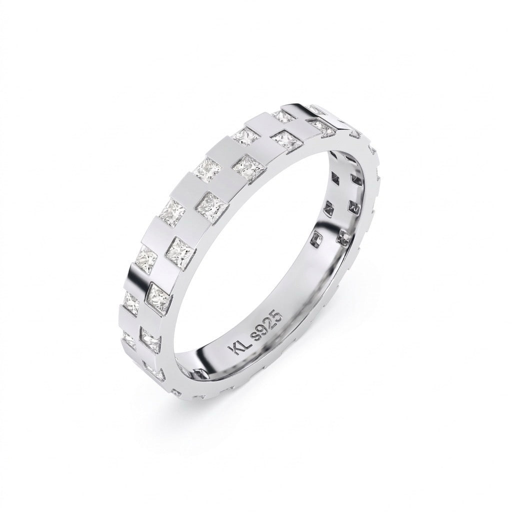 CHECKERED BAND - SILVER (PRE-ORDER)