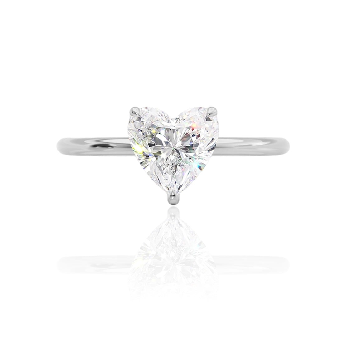 AMOS SILVER SOLITAIRE RING