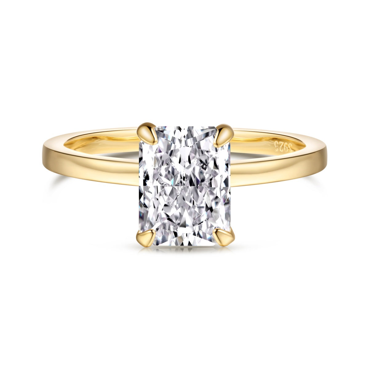 MONTE CARLO RING - GOLD SOLITAIRE