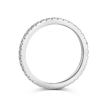PAVE ETERNITY BAND - SILVER