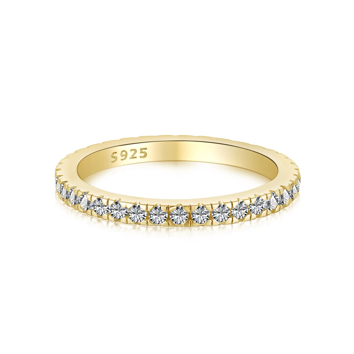 PAVE ETERNITY BAND - GOLD