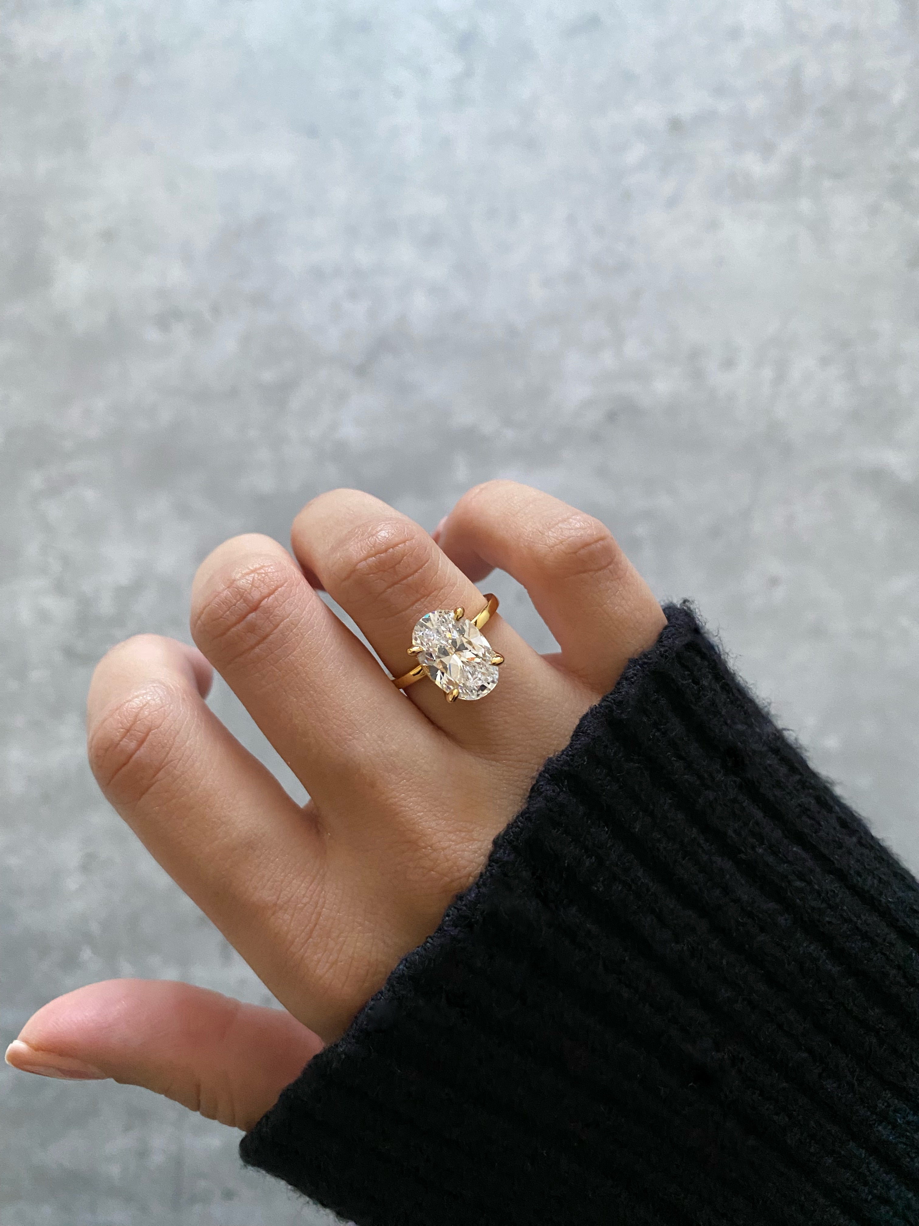 MIA RING - GOLD SOLITAIRE
