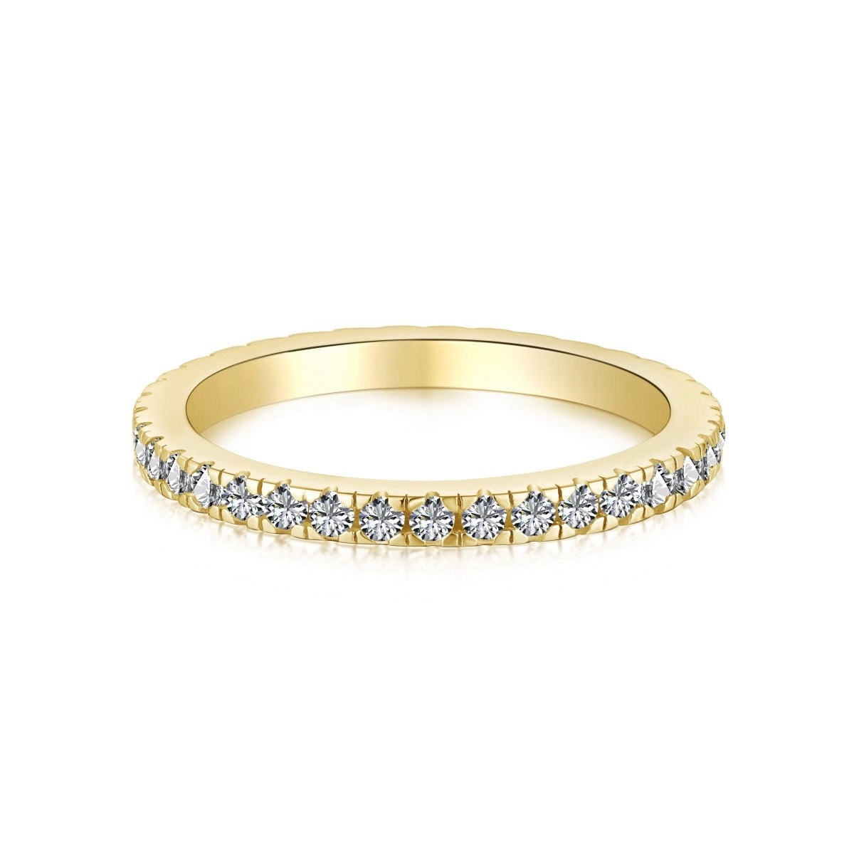 PAVE ETERNITY BAND - GOLD