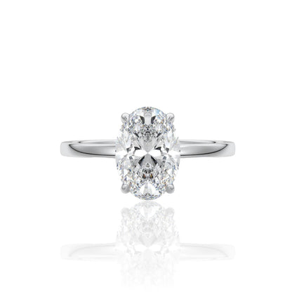 SERENA SILVER SOLITAIRE RING